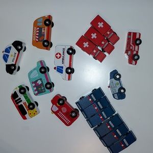 Wooden Train Track Vehicles